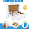 2x 3200ct Trading Card Storage Box Cardboard Hold Up to 3200 Count Card With Lid