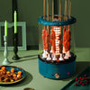 Electric Grill Barbecue Auto Rotating Smokeless Oven Kebab BBQ Machine w/ Skewer