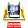 Adjustable Cable Roller Stand 1m*90cm Steel Base W/ 1000KG Heavy-Duty Capacity