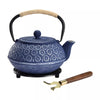 900ml Cast Iron Kettle Teapot Tea Pot Infuser Strainer Black Japanese Style