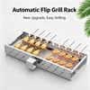 Electric Skewer Kabob Auto Rotating Rotisserie Grill Rack Adjustable Outdoor BBQ