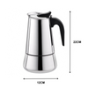 9Cups Stovetop Espresso Moka Pot Percolator Coffee Maker Stainless Steel w/Stove