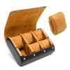 6 Slots Watch Case - Luxury Watch Roll 6 Slots Travel Box Recycled Leather Case