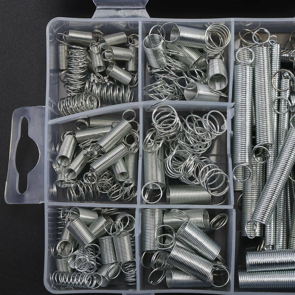 200pcs Small Spring Assortment Compression Extension Spring Metal Tension Spring