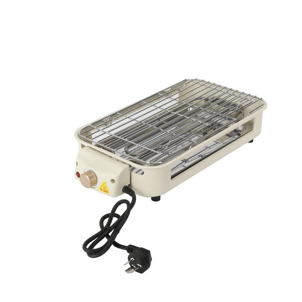 Electric BBQ Grill 2 Tier Smokeless Barbecue Pan Stove with Grill Plate & Trays