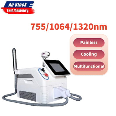 Diode Laser Hair Removal Machine Picosecond Tattoo Removal Nd Yag Wavelength AU