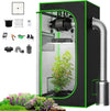 Grow Tent Complete Kit 100W LED Grow Light + Carbon Filter Combo Growbox