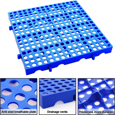 2x 40*40*3cm Plastic Pallets for Basement Garage Supermarket Storage Waterproof