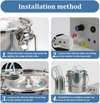 5L Pulsation Cow Milking Machine With Stainless Steel Milker Bucket Vacuum Pump