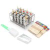 6pcs/10pcs Popsicle Molds Ice Lolly Mould Stainless Steel Ice Cream Holder Maker