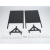 174cm Tall Metal Pegboard Display Rack Retail Display Rack w/ Wheels 30 Hooks AU