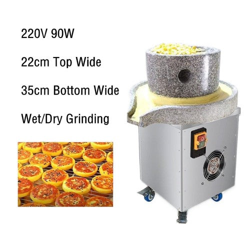 Stone Mill Grinder Grinding Wet/Dry For Soybean Milk Corn Flour Bean Powder AU