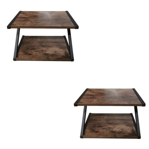 2 Tier Wood Desktop Printer Stand Home Printer Stands Table Top Organiser Shelf