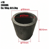 10/16KG High-Purity Graphite Melting Crucible Smelting Tool for Gold Silver AU