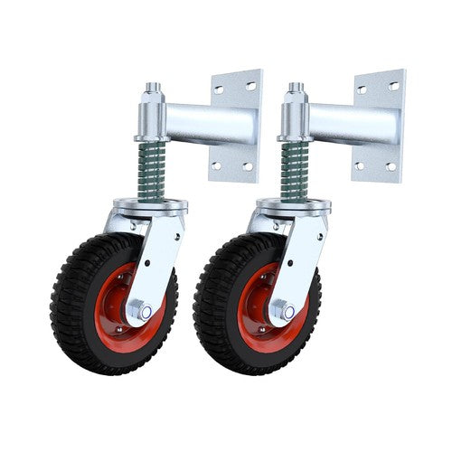 6" Gate Wheels Spring-Loaded Gate Wheels Caster Rotating Fence Wheel Max.600lbs.