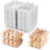 100X Large Egg Cartons 6/12 Eggs Holder PET Empty Chicken Egg Tray Freezer Safe