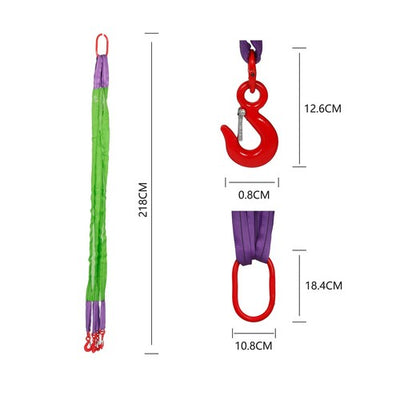 2/4 Leg Chain Sling for Lifting with Hooks Heavy Duty 3 TonLift Chains Rigging