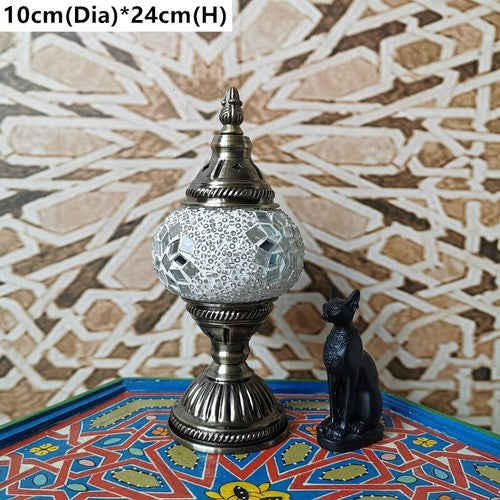Handmade Mosaic Lamp Moroccan Glass Beside Lamp Table Desk Lamp Home Decoration
