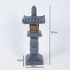 Decor Pagoda Lantern Outdoor Statue Handcast Polyresin Garden Statue
