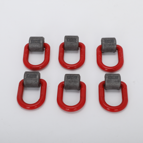 6Pcs 2T OR  8Pcs 3.15T Welded D-shaped Lifting Ring For Marine Or Mould Hoister