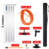 5m/7m Solar Panel Brush Cleaning Kit Spray Water Fed Pole Window Glass Washing