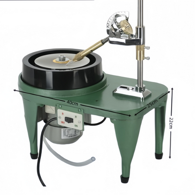180W Gem Faceting Machine&Flat Grinder Jewel Polisher Crystal Engraving Drilling