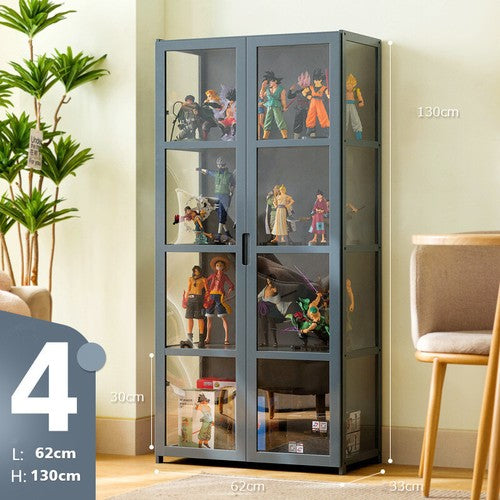 Figures Showcase Lego Display Cabinet w/ Acrylic Door Clear Bookshelf 4/5 Tier