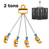2/4 Leg Chain Sling for Lifting with Hooks Heavy Duty 3 Ton  Lift Chains Rigging
