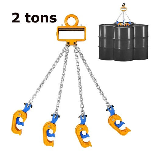 2/4 Leg Chain Sling for Lifting with Hooks Heavy Duty 3 Ton  Lift Chains Rigging