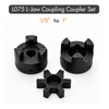L075/L095 1/2" to 1" Flexible L-Jaw Coupling Coupler Set HT250 Cast Iron