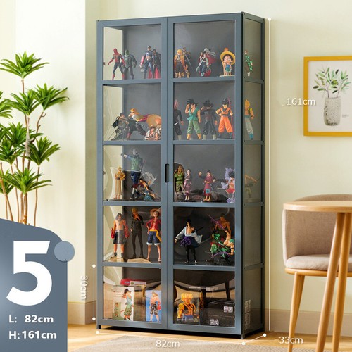 Figures Showcase Lego Display Cabinet w/ Acrylic Door Clear Bookshelf 4/5 Tier