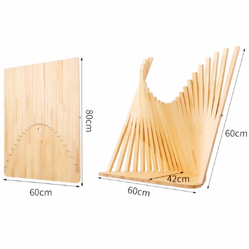 Wall Mounted Folding Desk/ Wooden Drawing Stool Wobble Stool Height Adjust Chair