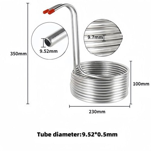 8M/15M 304 Wort Chiller Immerson Chiller Stainless Steel Brewing Tubing Coil