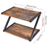 2 Tier Wood Desktop Printer Stand Home Printer Stands Table Top Organiser Shelf