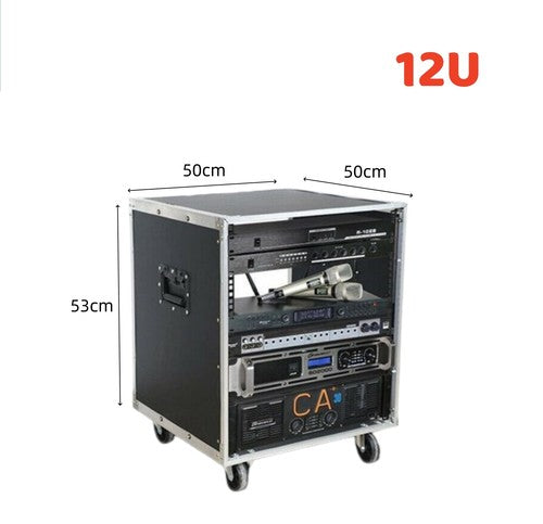 12U/16U  Audio Equipment Rack Rolling Network Rack AV Rack Stand with Wheels AU