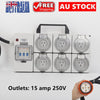 Waterproof Industrial Power Board Adapter 32 Amp 250v 15A Outlets 2/4/6 Sockets