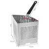 20 Quart Pasta Pot Fryer Pot OR Stainless Steel Pasta Pot Strainer Basket
