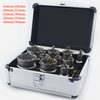 10/12Pcs TCT Hole Saw Kit for Hard Metal Tungsten Carbide Tipped Hole Cutter Set