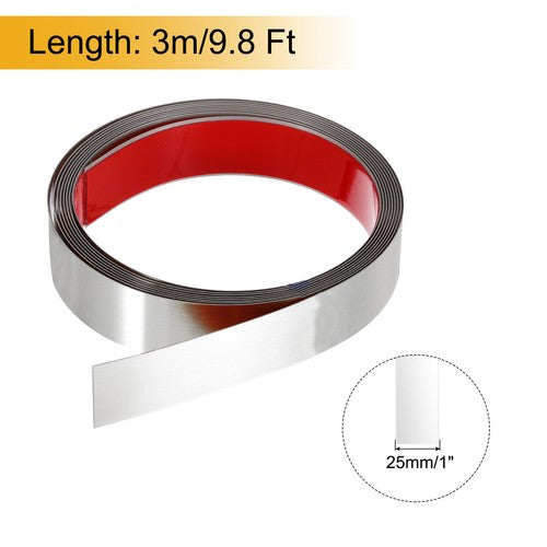 Wall Trim Peel Stick Molding Trim Frame Self Adhesive Stainless Steel Strip Trim