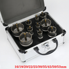10/12Pcs TCT Hole Saw Kit for Hard Metal Tungsten Carbide Tipped Hole Cutter Set