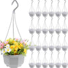 24PCS Plastic Hanging Plant Pots 17cm Hanging Plant Containers Hanging Planters