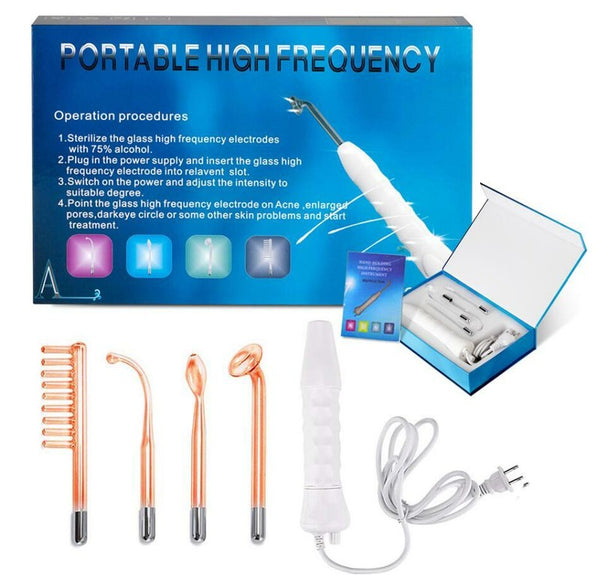Skin Care Therapy Wand Electrode High Frequency Facial Machine Skin Therapy Wand