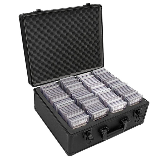 Graded Card Slab Carrying Case Slotted Storage Fits PSA/BGS/FGS Trading Sports