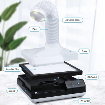 Dental Vacuum Cleaner Dust Collector Extractor Polishing Dust Suction Machine