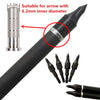 12pcs Carbon Steel Screw Thread Arrow Point Archery Arrowhead Target Field Tips