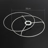 E27 DIY Circular 14/20/30cm Lampshade Frame Ring Set Lamp Light Shade Kit
