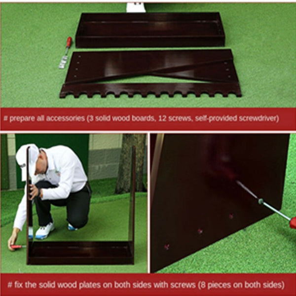 13-Slot Golf Putter Stand Rack High Quality Wooden Indoor Golf Display Rack