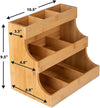 3 Layers Bamboo Tea Bag Caddy Box Storage 3 Layer Bamboo Tea Bag Organizer Boxes