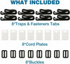 Aqua Buddy Pool Cover Roller Attachment Straps Kit 8PCS for Swimming Solar Pool