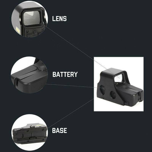 Outdoor Tactical Red Green Dot Holographic Sight 551 Airsoft Scope Riflescope AU